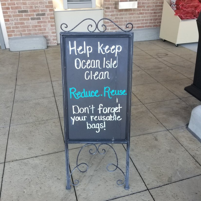 They are getting into the spirit of conservation at Ocean Isle Beach.